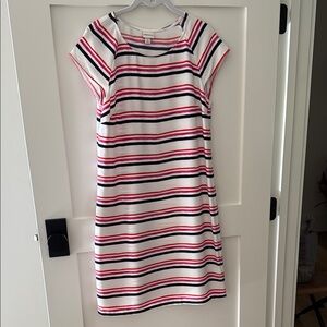 Merona striped womens dress - Pink, Black, and White